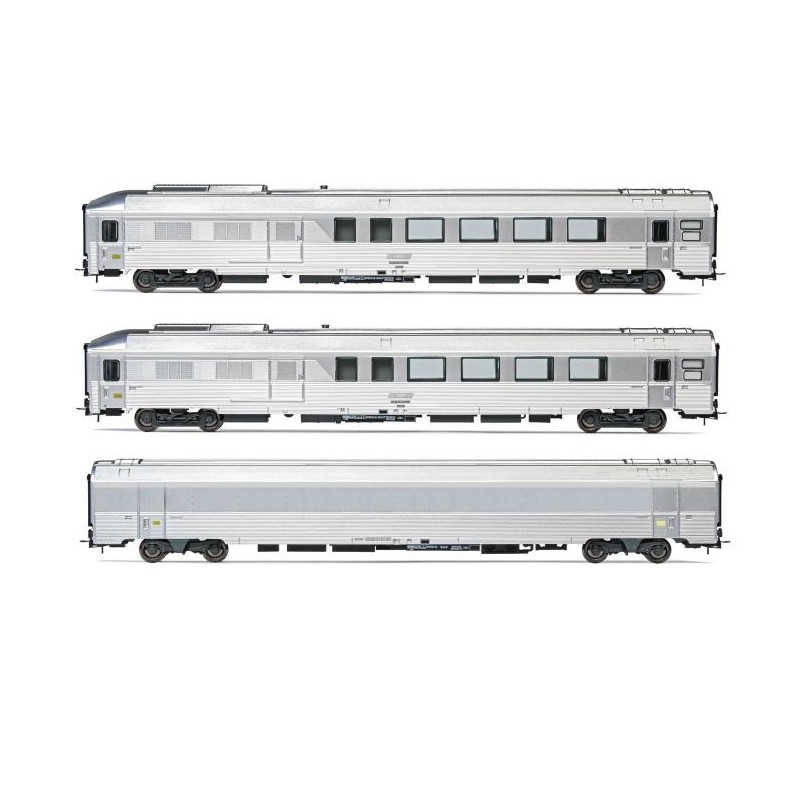 HJ4178 SET DE 3 VOITURES VOYAGEURS TRAIN EXPO SNCF - SET 1/2 (A RESERVER)