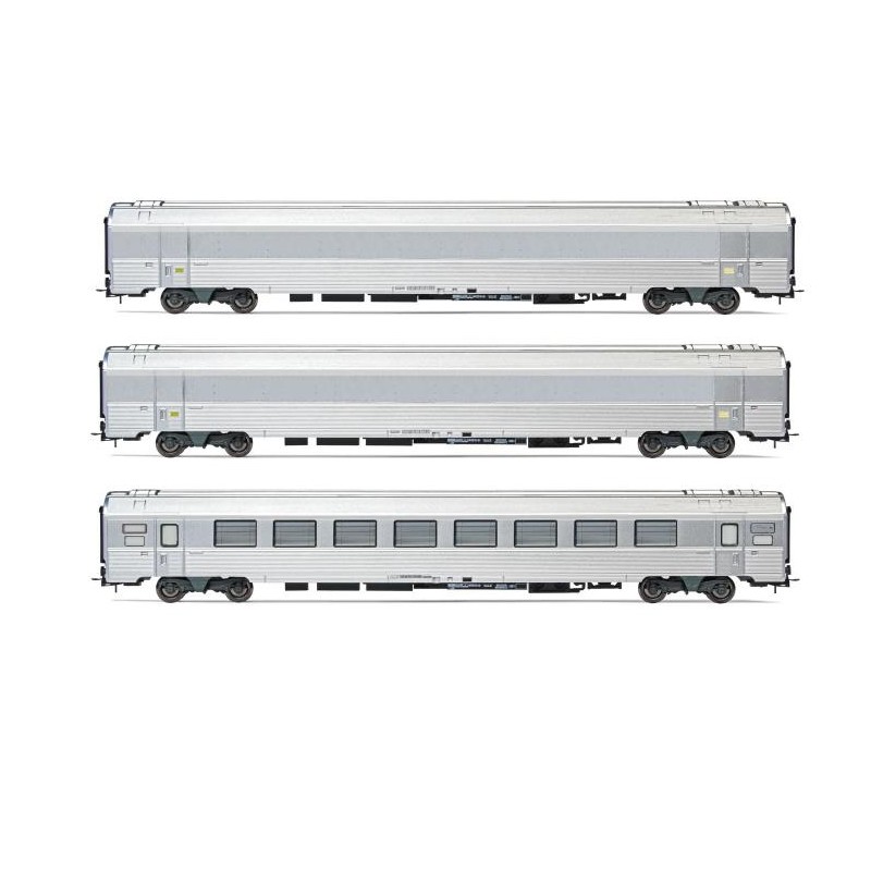 HJ4179 SET DE 3 VOITURES VOYAGEURS TRAIN EXPO SNCF - SET 2/2 (A RESERVER)